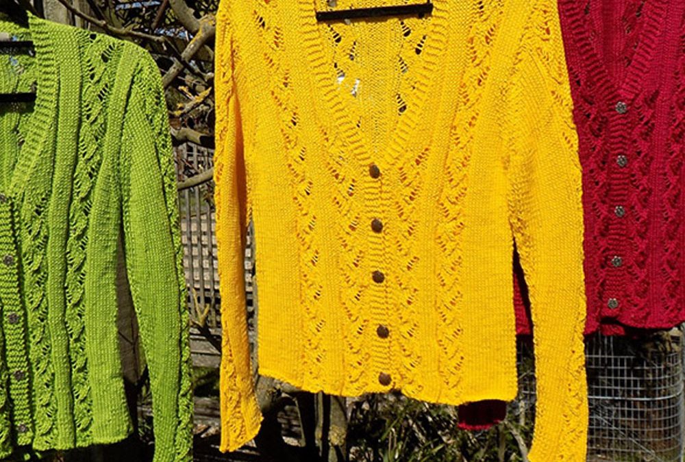 Hand knitted designer garments in Cotton – Jacki Saunders, Island Knitwear